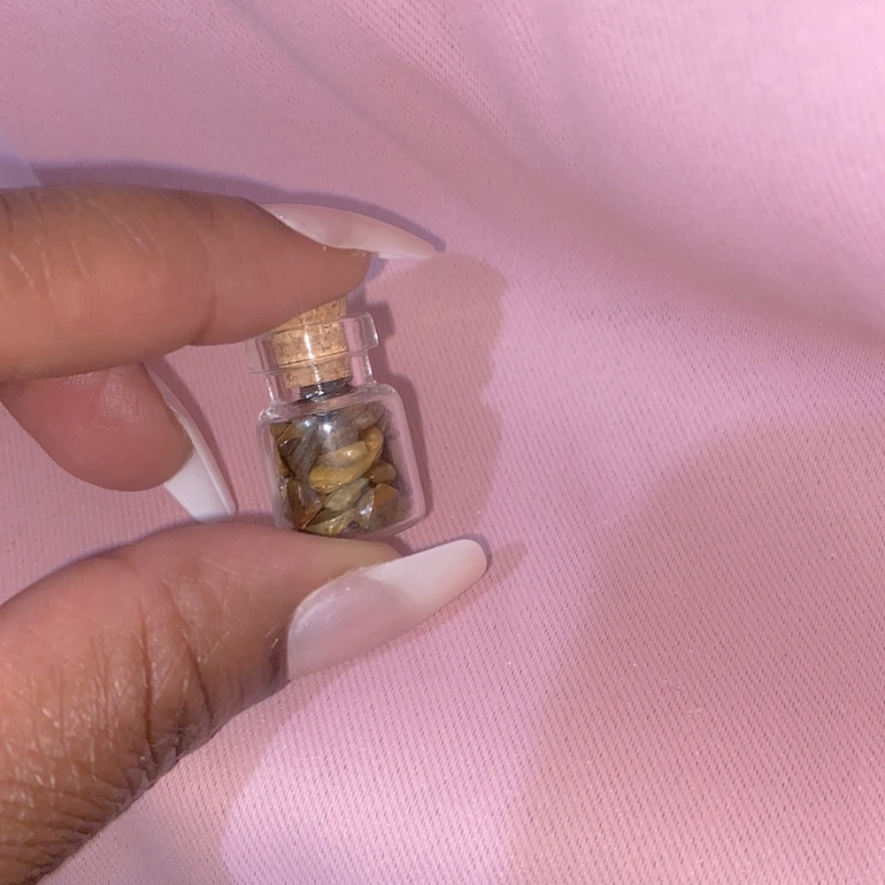 🌙BUNDLE ONLY🌙 Mini tigers eye cork jar